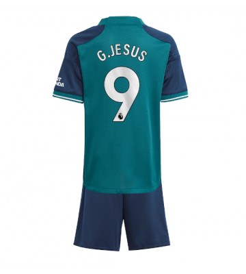 Lacne Dětský Futbalové dres Arsenal Gabriel Jesus #9 2023-24 Krátky Rukáv - Tretina (+ trenírky)
